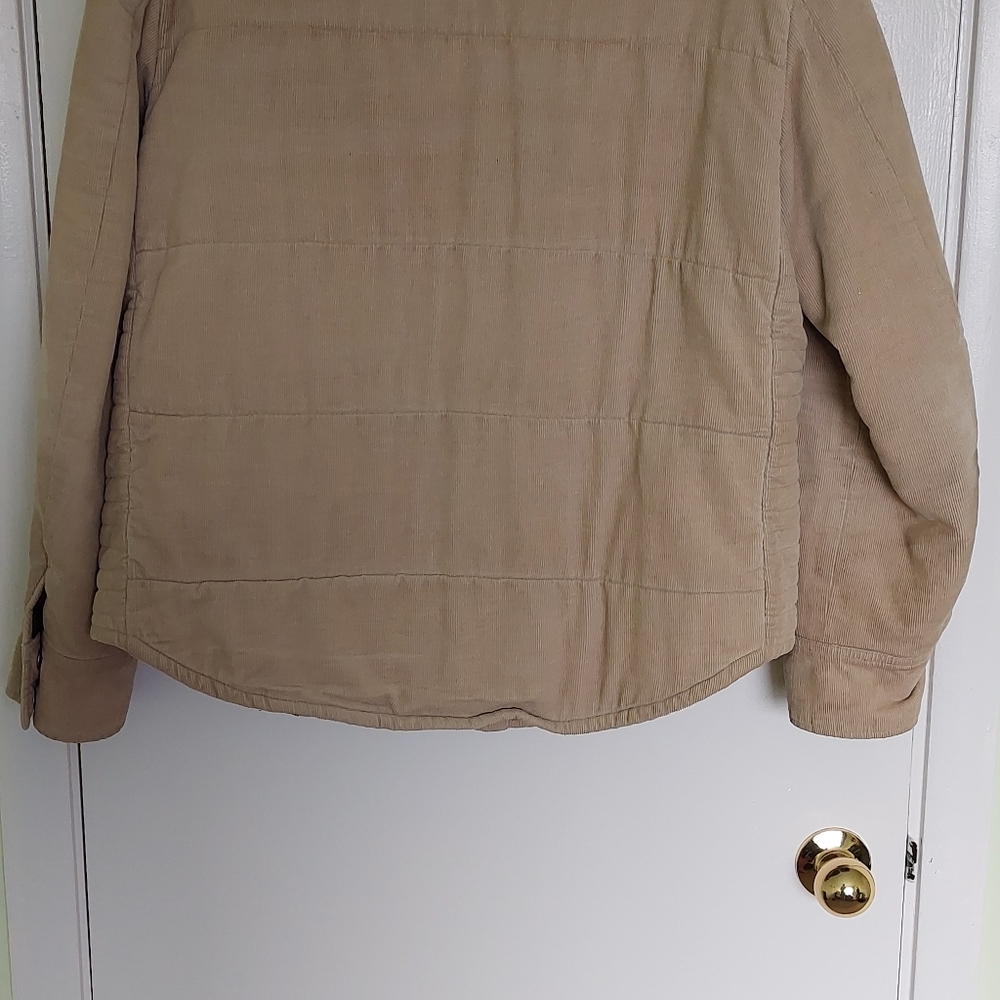 Corduroy padded Jacket double pockets